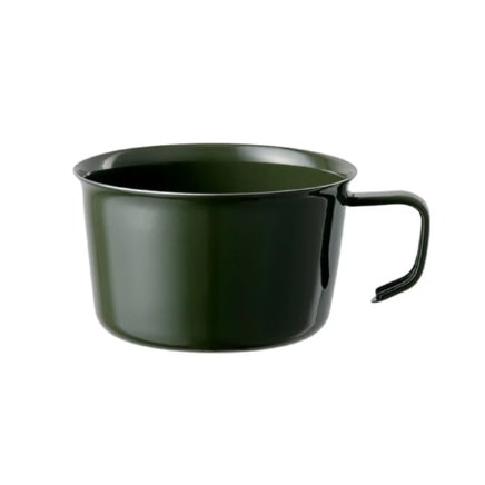 Tasse émaillée - Vert foncé - 400 ml