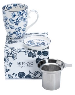 Tisanière porcelaine Gingko [TISAPORCNB]